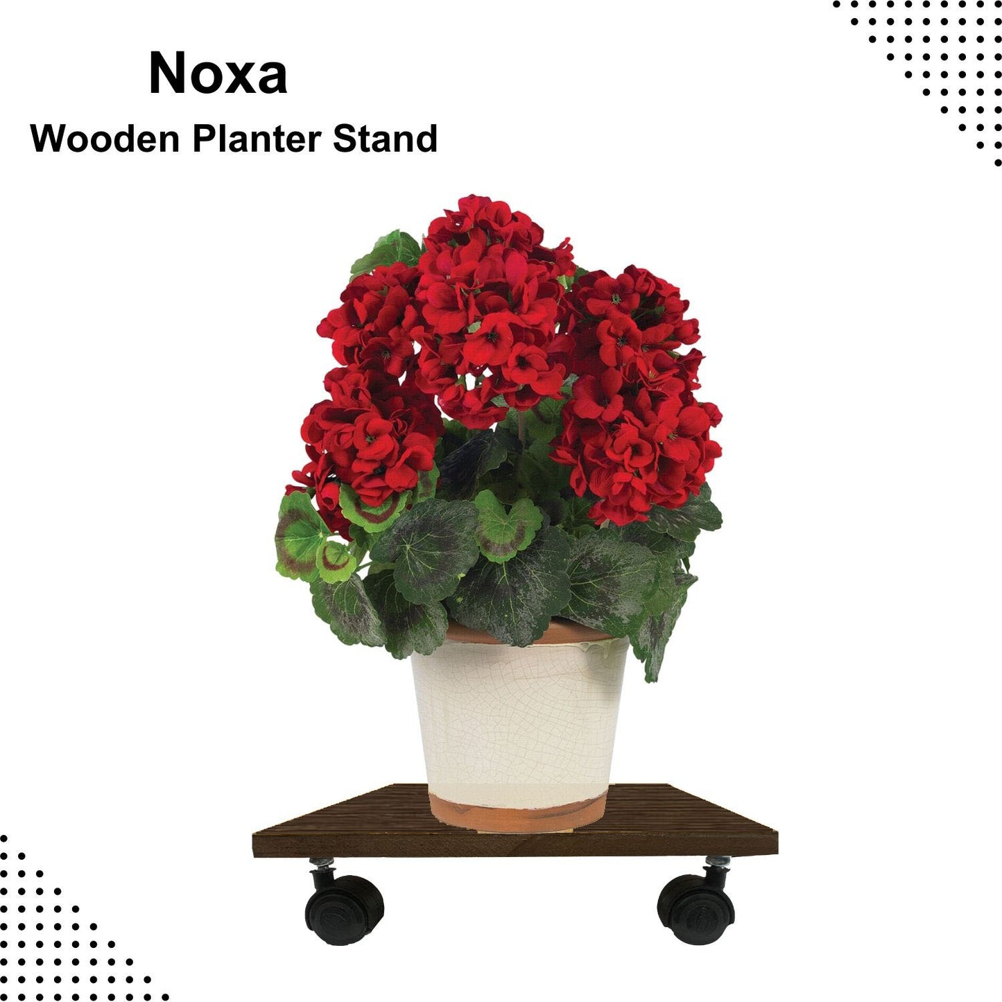 Noxa - Wooden Pot Trolley - Wenge