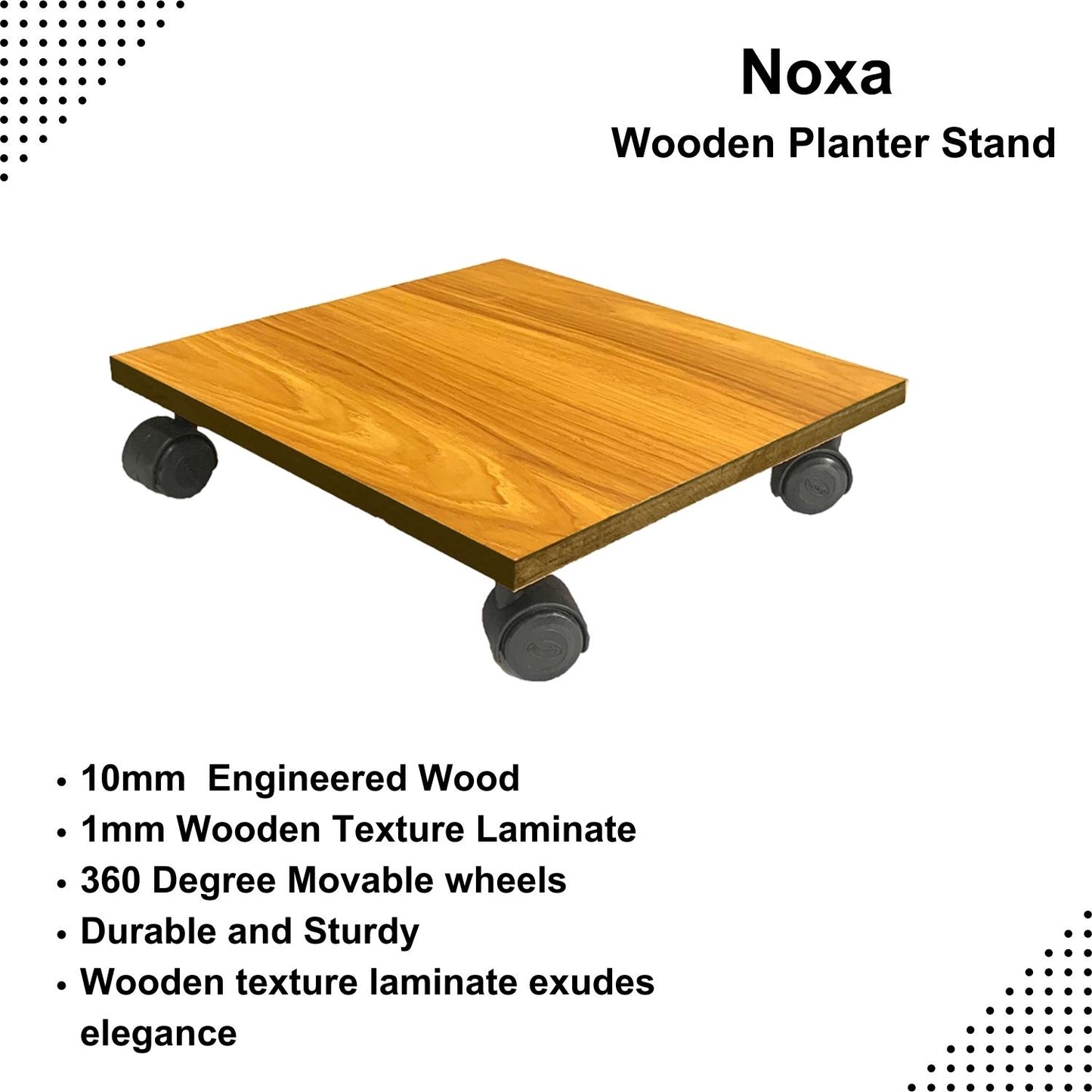 Noxa - Wooden Pot Trolley