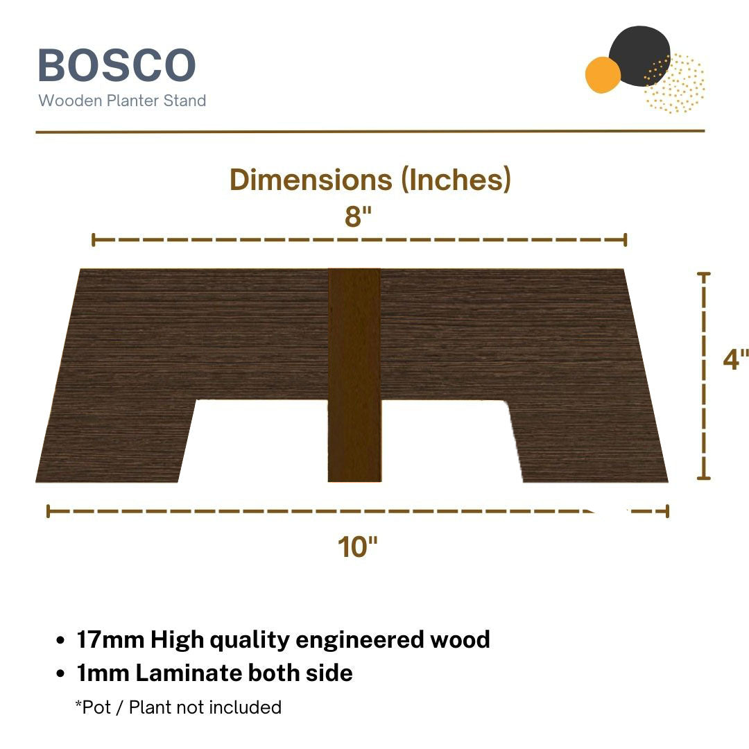 Bosco - Planter Stand - Wenge