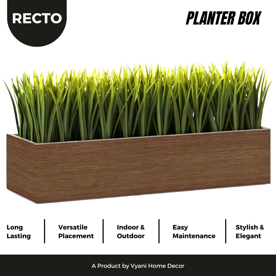 Recto - Wooden Planter Box - Wenge