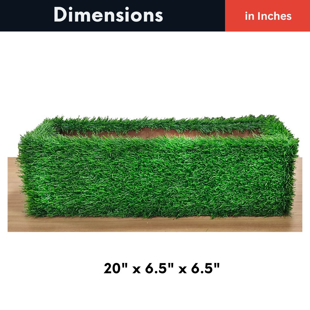 Recto - Wooden Planter Box - Green Grass